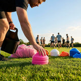 Rugby Training Marker Cones in multiple colours with cone stand