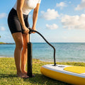 SUP Hand Pump equipped with dual and triple action for water sports