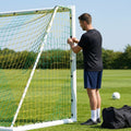 Football goal nets 24 x 8 ft, durable HDPE for clubs and schools
