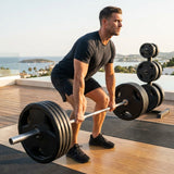 Olympic weight plates with PU coating, various weights