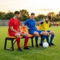 Aluminium sports bench with HDPE seats for indoor and outdoor use