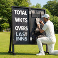 Portable cricket scoreboard, black, with clear number display
