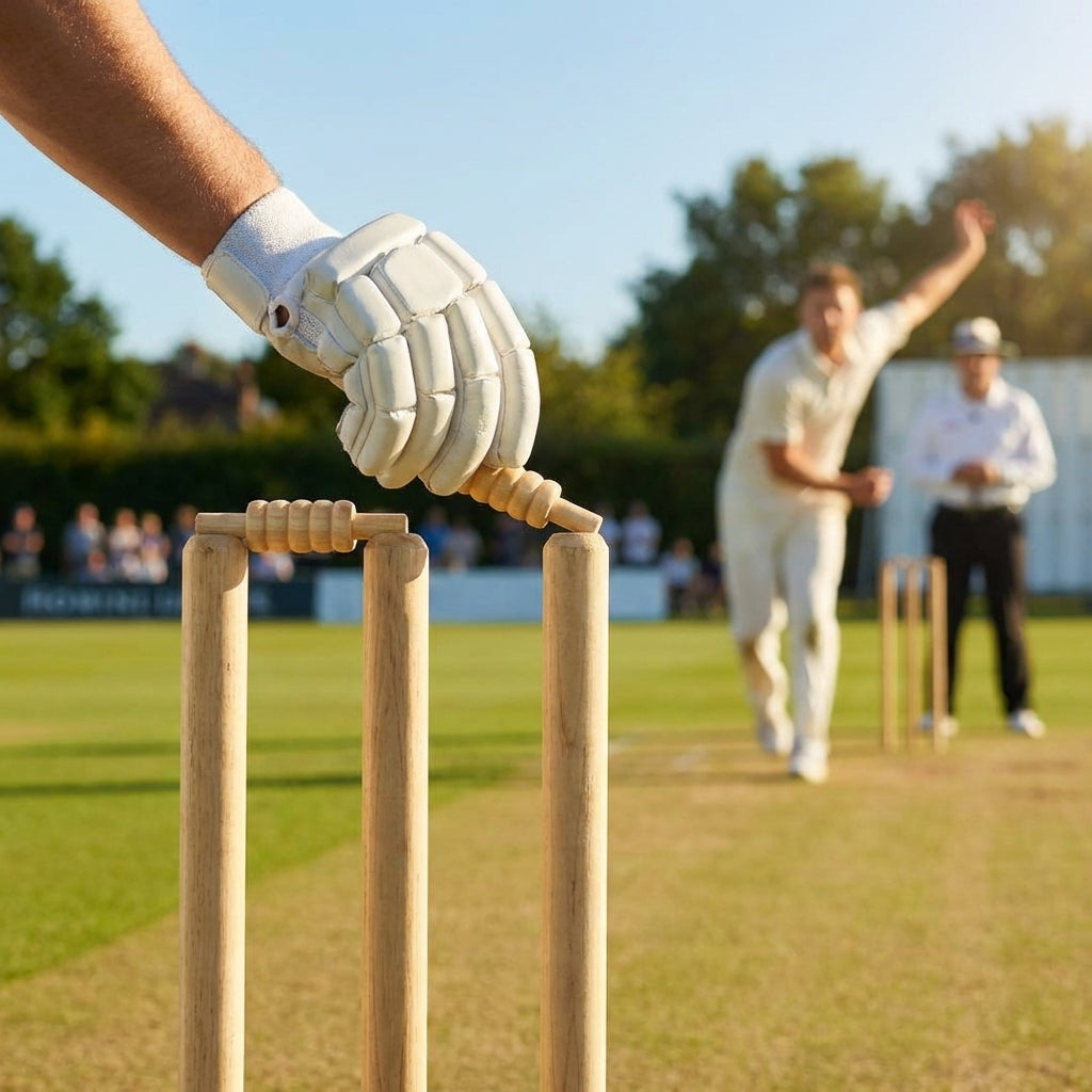 Wooden cricket bails for club and pro use, made from hardwood and ash wood