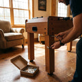 Table football spare parts, including legs and rods