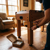 Table football spare parts, including legs and rods
