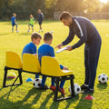 Aluminium sports bench with HDPE seats for indoor and outdoor use