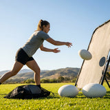 Rebound rugby ball for solo training