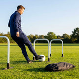 Football training passing arcs made of 34mm PVC