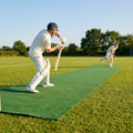 Green/Brown cricket matting made from polyethylene for indoor and outdoor use