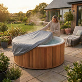 Hot Tub Thermal Cover in Grey with Double Insulation