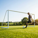 Steel football goal 16x7ft for school and park use