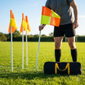 Rugby Corner Flags Set with PVC Poles and High Visibility Flags