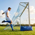 Multi-colour football goal nets for full-size goals