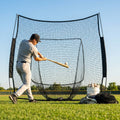 Custom baseball nets made from HDPP material in black