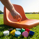 Replacement bungs for dugout seats in various colours