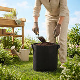 Fabric grow bags in various sizes for versatile gardening
