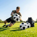 Weighted football in black and white, perfect for goalkeeper training