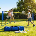 Portable badminton tennis net with carry bag, various sizes