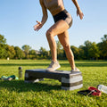 Adjustable fitness step with polypropylene construction for gym and home workouts
