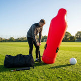 Inflatable goalkeeper mannequin for football training