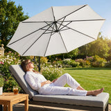Cantilever garden parasol with 3m UV30+ canopy and steel frame