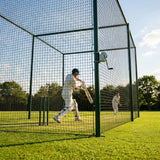 Winch Cricket System with green powder-coated steel for professional clubs