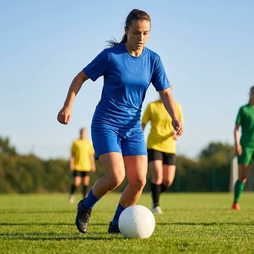 Women's Short Sleeve Football Shirt in vibrant colours