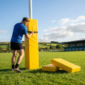 Rugby post protector pads, 6ft tall, heavy-duty PVC