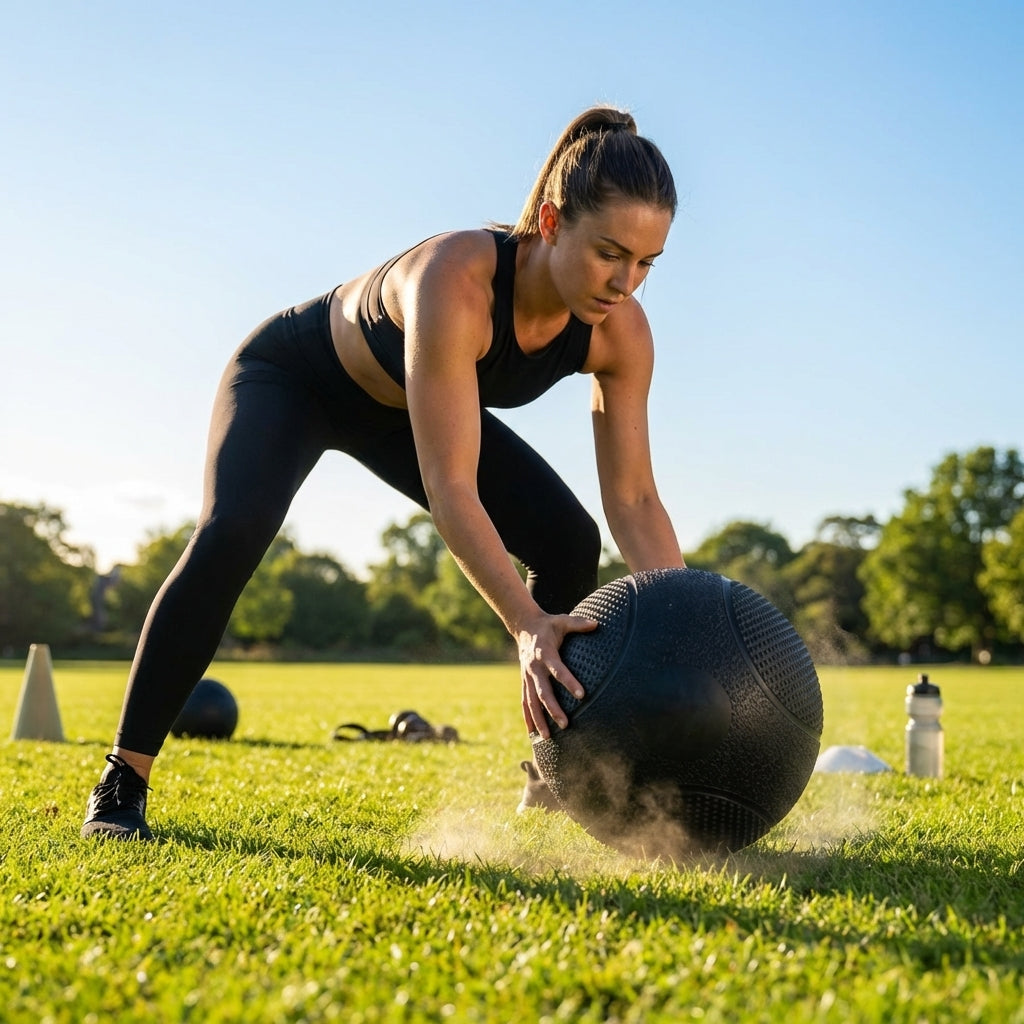 Medicine Balls of varying weights for gym and home fitness