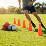 Vibrant training marker cones in fluro colours for sports drills