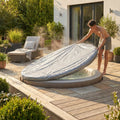 Grey Hot Tub Thermal Insulation Cover with enhanced PE layers