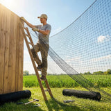 19mm black bird netting made from high-density polyethylene for garden and industrial use