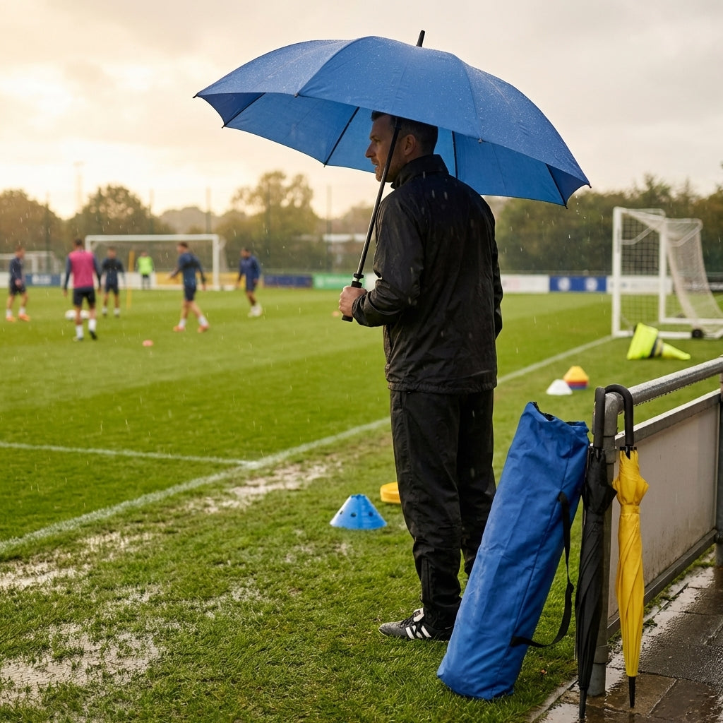 Sports umbrella with 60-inch canopy made from durable pongee fabric