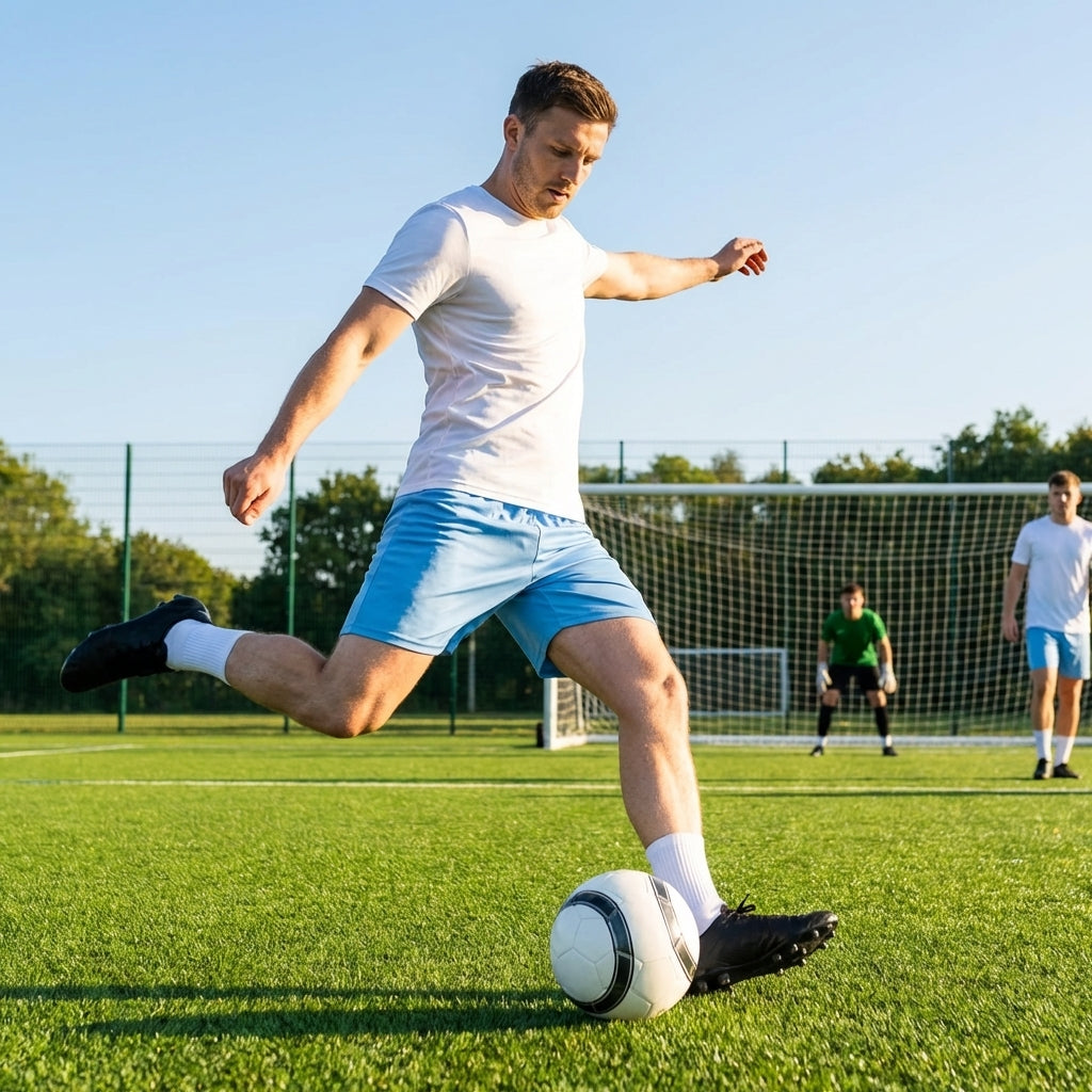 Football shorts in various colours made from polyester, ideal for sports