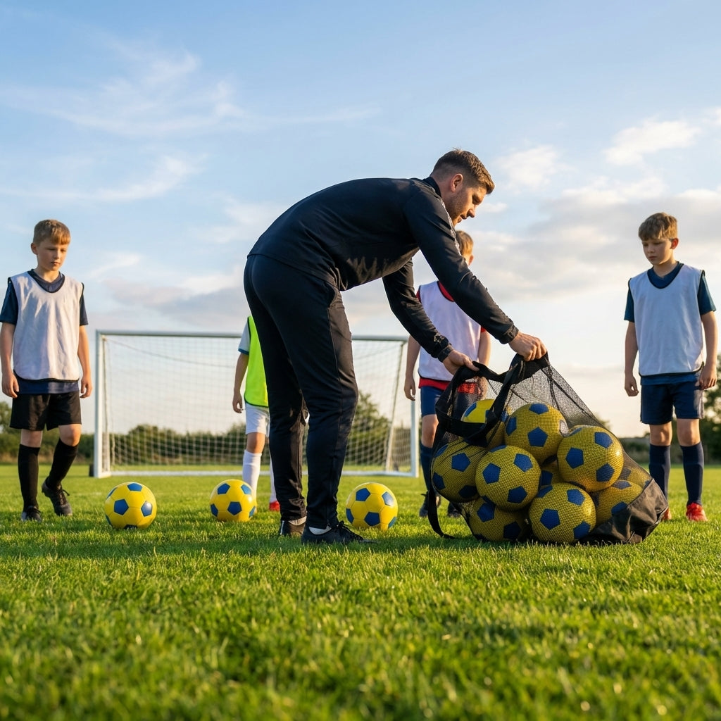 Club football in various sizes and colours, suitable for multi-surface use