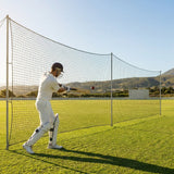 Cricket netting made of high-density polypropylene in black colour