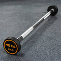 Rubber barbell weights with cast iron core for gym and home use