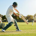 Colourful cricket batting pads in cotton and cane for short-form cricket