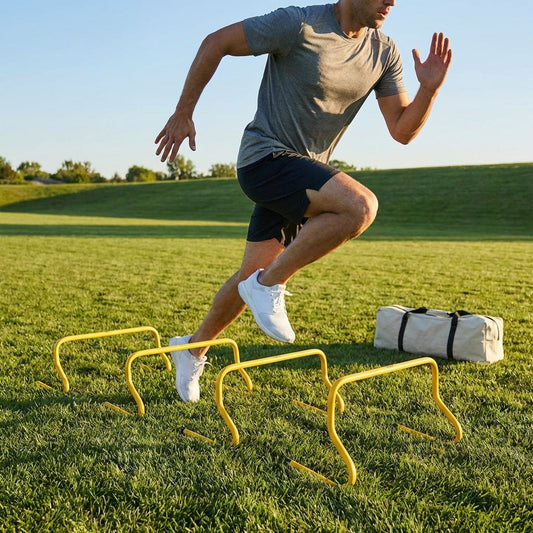 Speed Training Hurdles – 6in, 9in, 12in – Durable Plastic – Sports & Schools