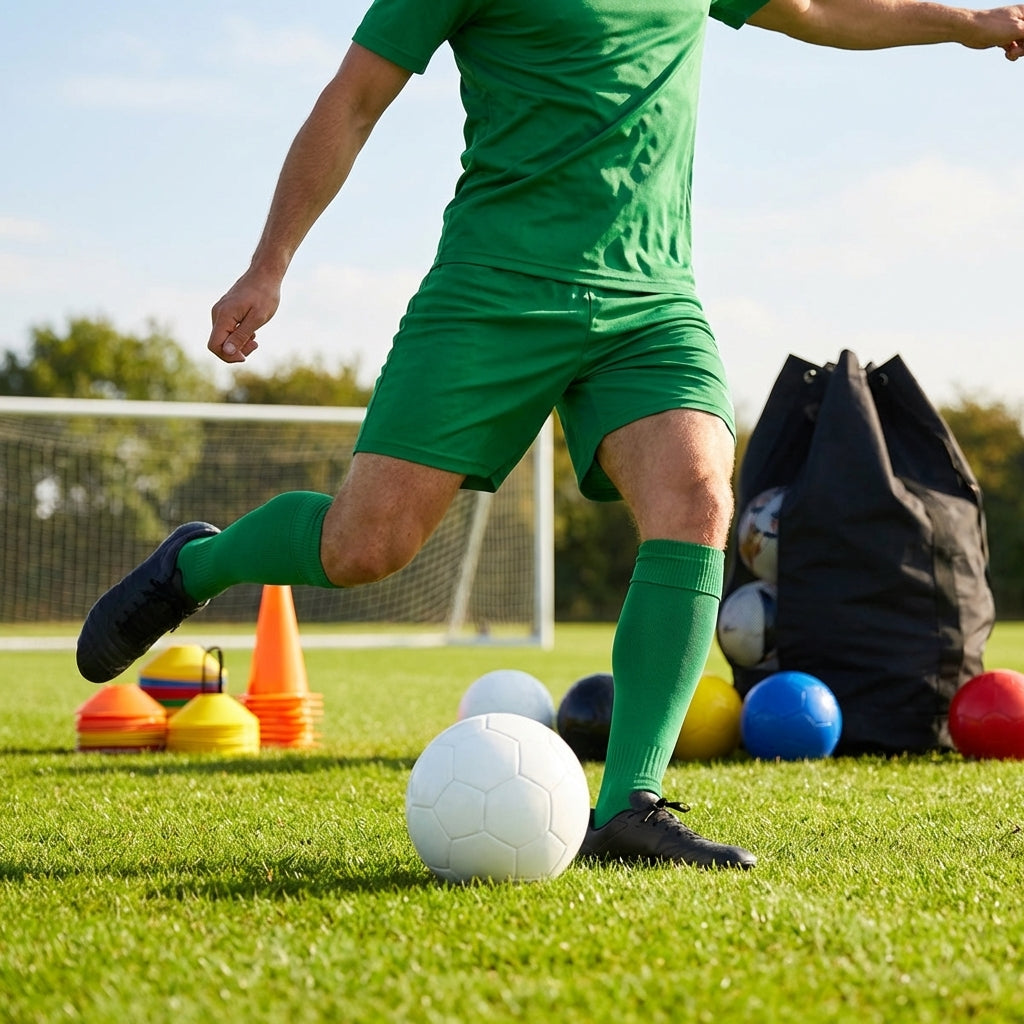 Men's football shorts in various colours, breathable polyester sportswear