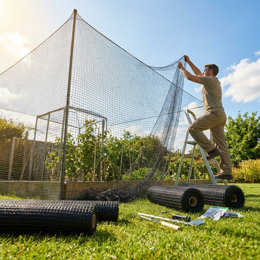 Heavy Duty Bird Netting made from high-density polyethylene