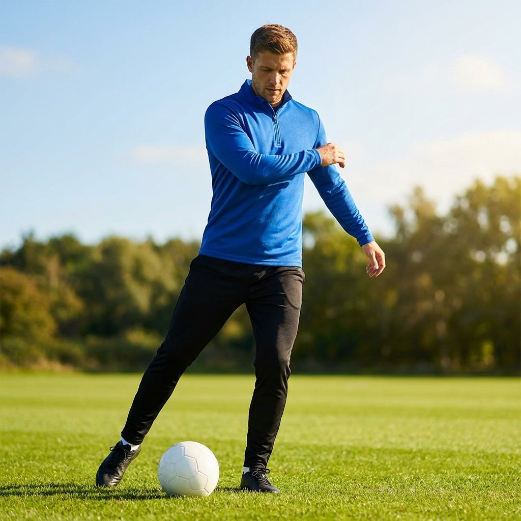 Men's Quarter Zip Tracksuit made from 100% polyester