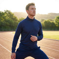 Men's Quarter Zip Tracksuit in Polyester for Indoor and Outdoor Use