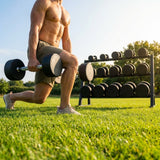 Rubber Barbell Weights with cast iron core for gym and home use