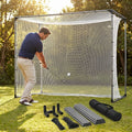 Golf Cage Replacement Parts including steel tubes and netting