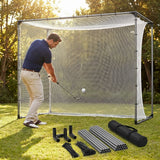 Golf Cage Replacement Parts including steel tubes and netting