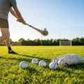 Hurling Match Balls in White and Fluro Yellow with Durable PU Core
