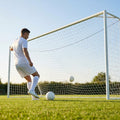 Multi-colour football goal nets for full-size goals