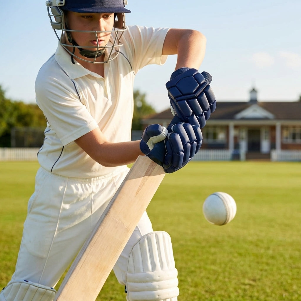 Coloured cricket batting gloves with English Pittard leather palm