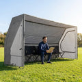 Portable team shelter in 10 colours with steel frame for sports events
